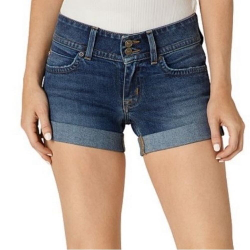 Hudson Croxley Mid Thigh Denim Cuffed Shorts Size 31 NWT